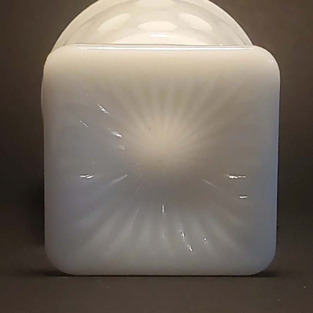 McKEE Vintage OPAL MILK GLASS 1950's Goblet / Pedestal Vase 5-1/2